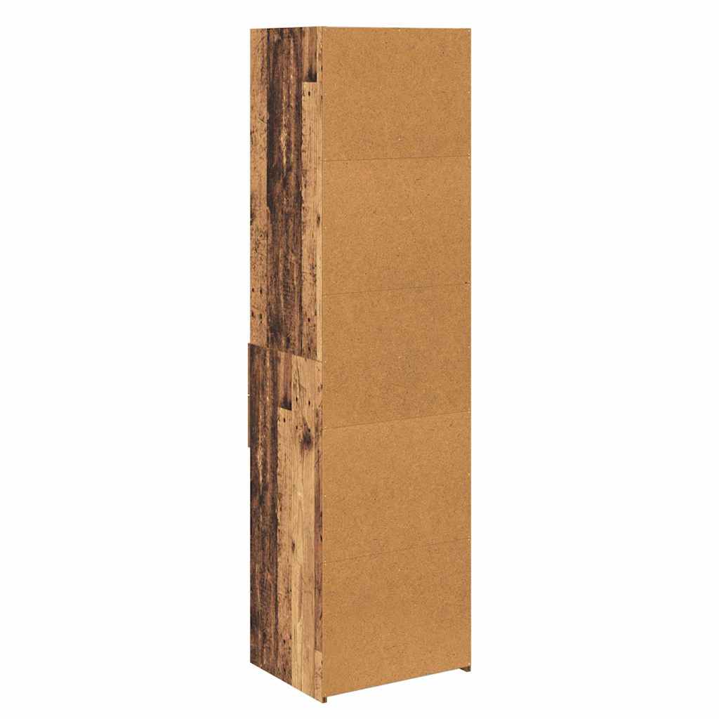 vidaXL Highboard with Drawer Old Wood 50 x 42.5 x 185 cm Engineered Wood