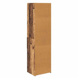 vidaXL Highboard with Drawer Old Wood 50 x 42.5 x 185 cm Engineered Wood
