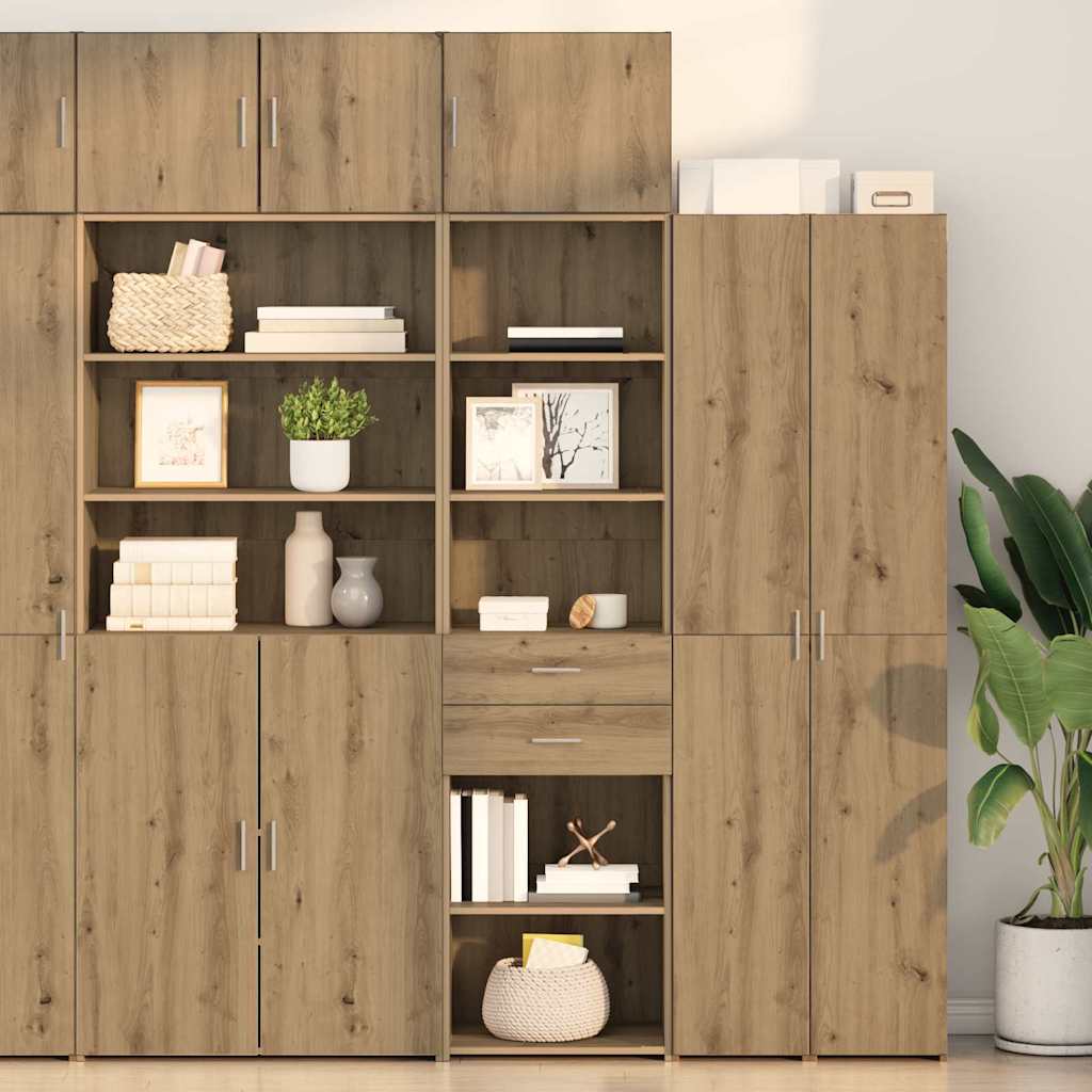 vidaXL Highboard with Drawer Old Wood 50 x 42.5 x 185 cm Engineered Wood