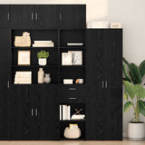 vidaXL Highboard with Drawer Old Wood 50 x 42.5 x 185 cm Engineered Wood