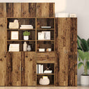 vidaXL Highboard with Drawer Old Wood 50 x 42.5 x 225 cm Engineered Wood