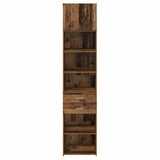 vidaXL Highboard with Drawer Old Wood 50 x 42.5 x 225 cm Engineered Wood