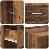 vidaXL Highboard with Drawer Old Wood 50 x 42.5 x 225 cm Engineered Wood