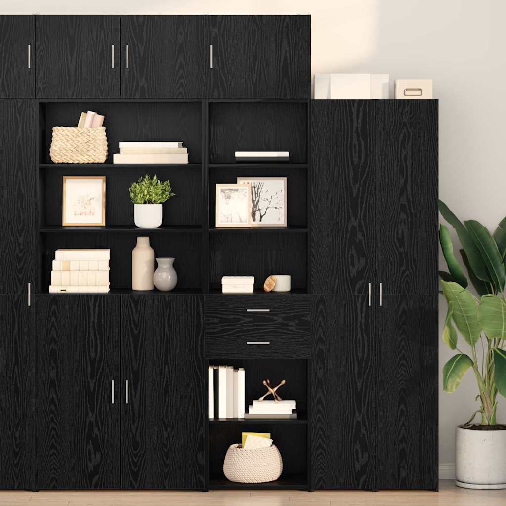 vidaXL Highboard with Drawer Old Wood 50 x 42.5 x 225 cm Engineered Wood