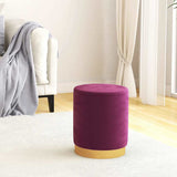 vidaXL Hocker met opbergruimte rond fluweel 31 x 37 cm groen