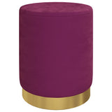 vidaXL Hocker met opbergruimte rond fluweel 31 x 37 cm groen
