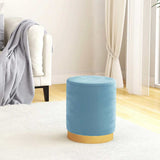 vidaXL Hocker met opbergruimte rond fluweel 31 x 37 cm groen