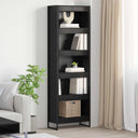 vidaXL Bookcase 2 pcs Black Oak 80 x 30 x 155 cm Engineered wood