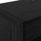 vidaXL Bookcase 2 pcs Black Oak 80 x 30 x 155 cm Engineered wood