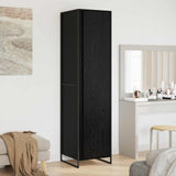 vidaXL Storage Cabinet 2 pcs Black Oak 50 x 50 x 200 cm Engineered wood
