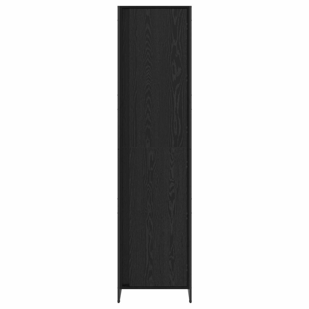 vidaXL Storage Cabinet 2 pcs Black Oak 50 x 50 x 200 cm Engineered wood