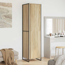 vidaXL Storage Cabinet 2 pcs Black Oak 50 x 50 x 200 cm Engineered wood