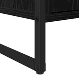 vidaXL Dressoir 2 pcs Zwart Eiken 81 x 36 x 150.5 cm Bewerkt hout
