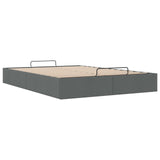 vidaXL Ottoman Bedframe Donkergrijs 153 x 203 cm Stof