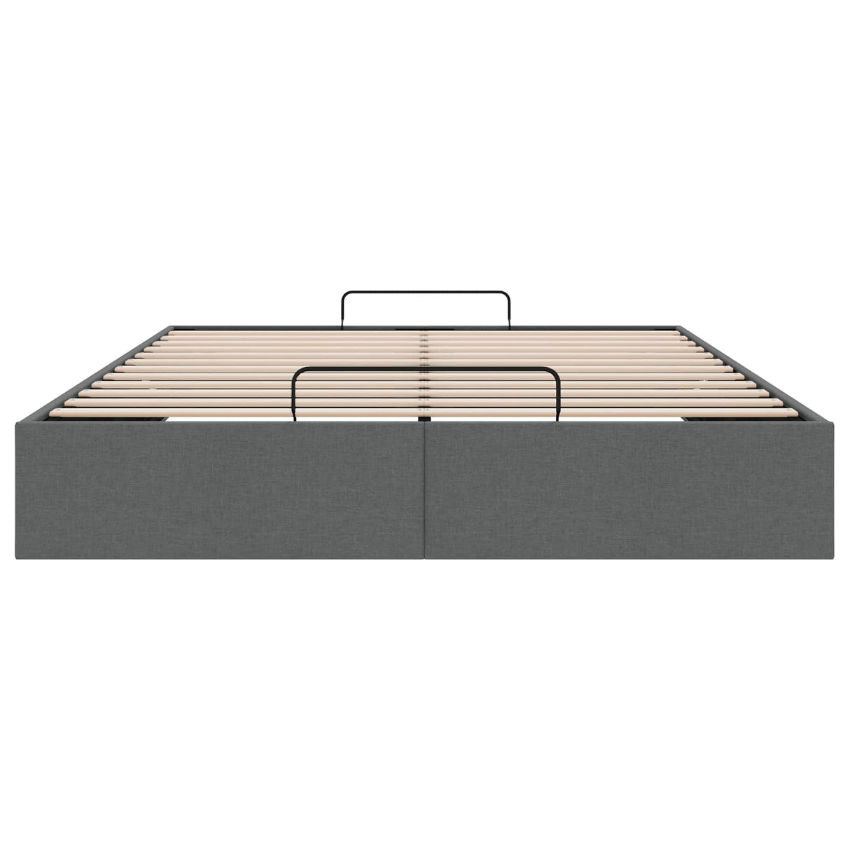 vidaXL Ottoman Bedframe Donkergrijs 153 x 203 cm Stof