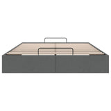 vidaXL Ottoman Bedframe Donkergrijs 153 x 203 cm Stof