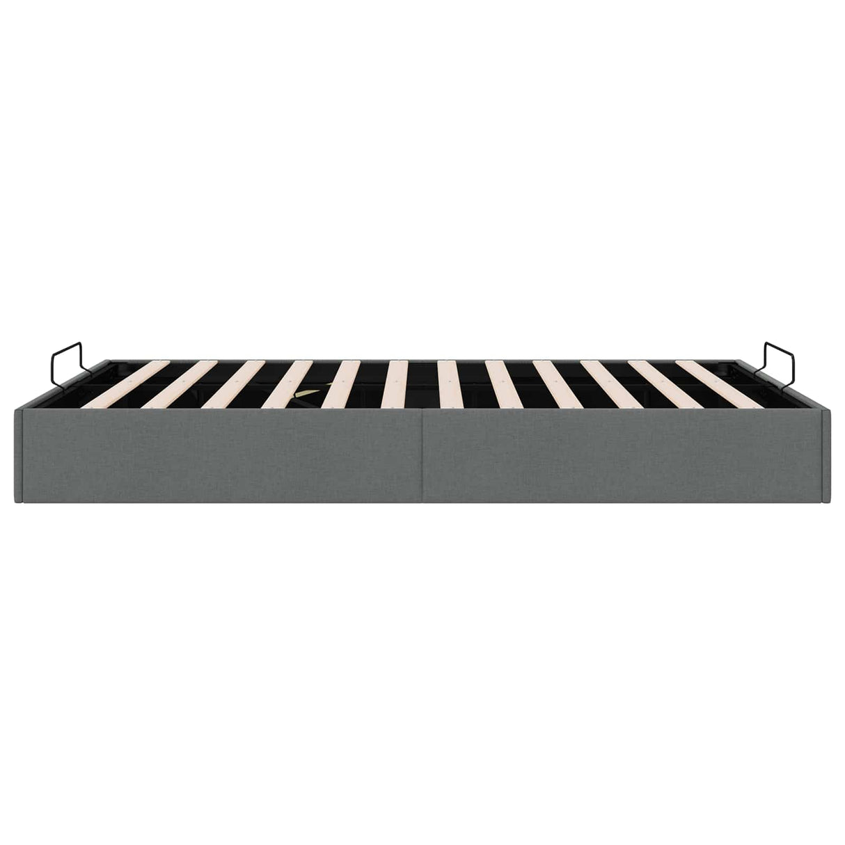 vidaXL Ottoman Bedframe Donkergrijs 153 x 203 cm Stof