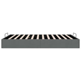 vidaXL Ottoman Bedframe Donkergrijs 153 x 203 cm Stof