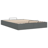 vidaXL Ottoman Bedframe Donkergrijs 153 x 203 cm Stof