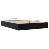 vidaXL Ottoman Bedframe Zwart 153 x 203 cm Fluweel
