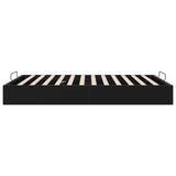 vidaXL Ottoman Bedframe Zwart 153 x 203 cm Fluweel