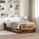 vidaXL Cadre de lit avec fils blanc 100x200 cm