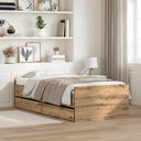 vidaXL Cadre de lit avec fils blanc 100x200 cm