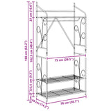 vidaXL Open Kledingkast Effen 2 pcs 78 x 36 x 158 cm