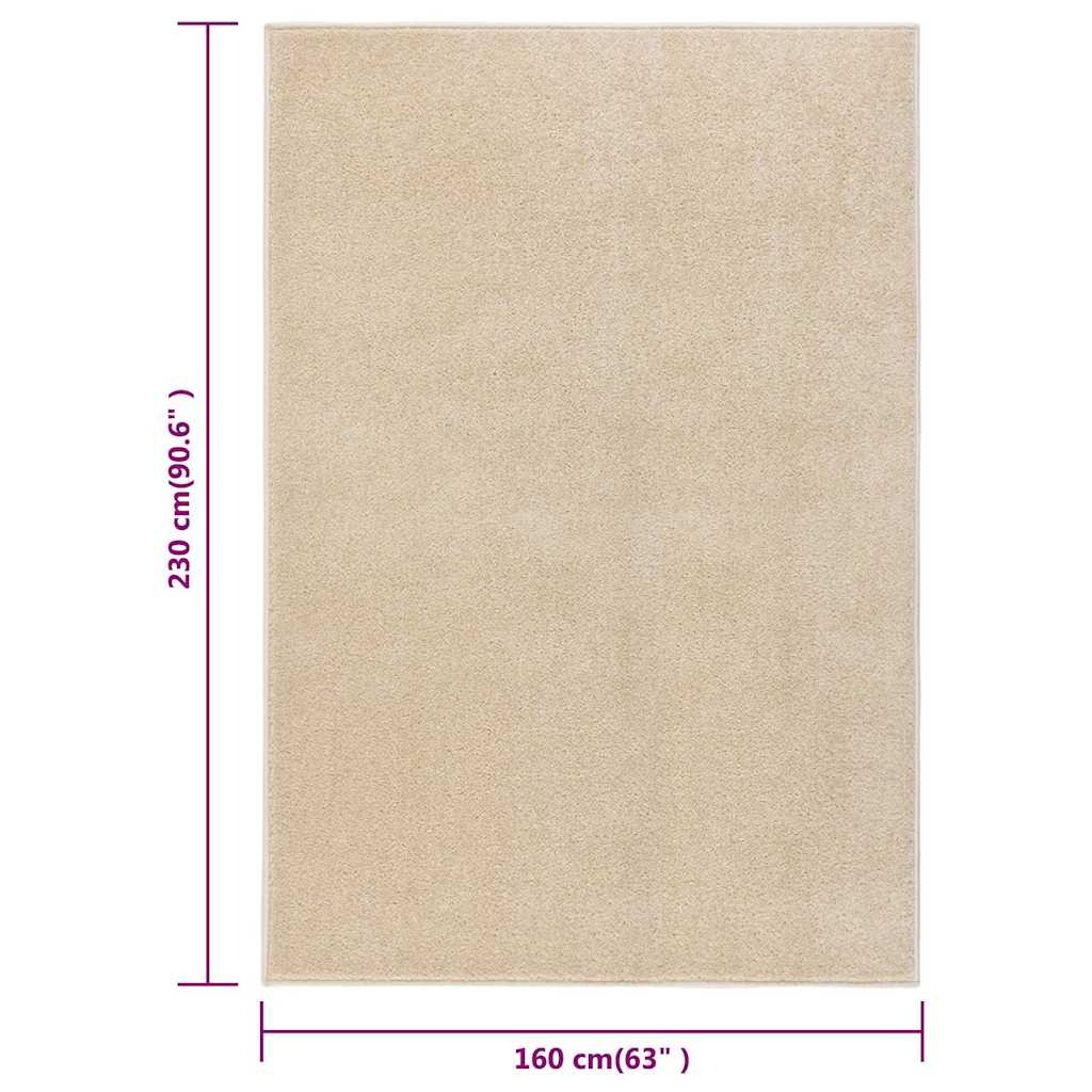 vidaXL Vloerkleed kortpolig 160x230 cm antracietkleurig
