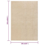 vidaXL Vloerkleed kortpolig 160x230 cm antracietkleurig