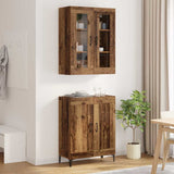vidaXL Highboard Oud Hout 69,5 x 34 x 180 cm Bewerkt hout