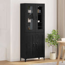 vidaXL Highboard Oud Hout 69,5 x 34 x 180 cm Bewerkt hout