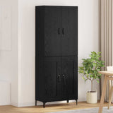 vidaXL Highboard Oud Hout 69,5 x 34 x 180 cm Bewerkt hout