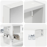 vidaXL Badkamerkast set met plank 3 pcs 80 x 10,5 x 50 cm Bewerkt hout
