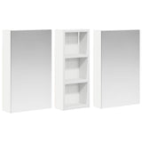 vidaXL Badkamerkast set met plank 3 pcs 80 x 10,5 x 50 cm Bewerkt hout