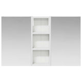 vidaXL Badkamerkast set met plank 3 pcs 80 x 10,5 x 50 cm Bewerkt hout