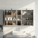 vidaXL Badkamerkast set met plank 3 pcs 80 x 10,5 x 50 cm Bewerkt hout