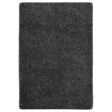 vidaXL Vloerkleed shaggy anti-slip 80x150 cm donkergrijs