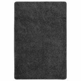 vidaXL Vloerkleed shaggy anti-slip 80x150 cm donkergrijs