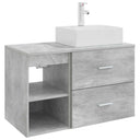 vidaXL Badkamermeubel Set 2 pcs Wit Bewerkt hout