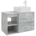 vidaXL Badkamermeubel Set 2 pcs Wit Bewerkt hout