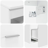 vidaXL Badkamermeubel Set 2 pcs Wit Bewerkt hout