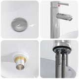 vidaXL Badkamermeubel Set 2 pcs Wit Bewerkt hout
