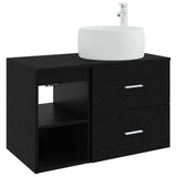 vidaXL Badkamermeubel Set 2 pcs Wit Bewerkt hout