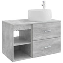 vidaXL Badkamermeubel Set 2 pcs Wit Bewerkt hout
