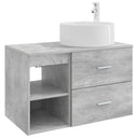vidaXL Badkamermeubel Set 2 pcs Wit Bewerkt hout