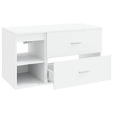 vidaXL Badkamermeubel Set 2 pcs Wit Bewerkt hout