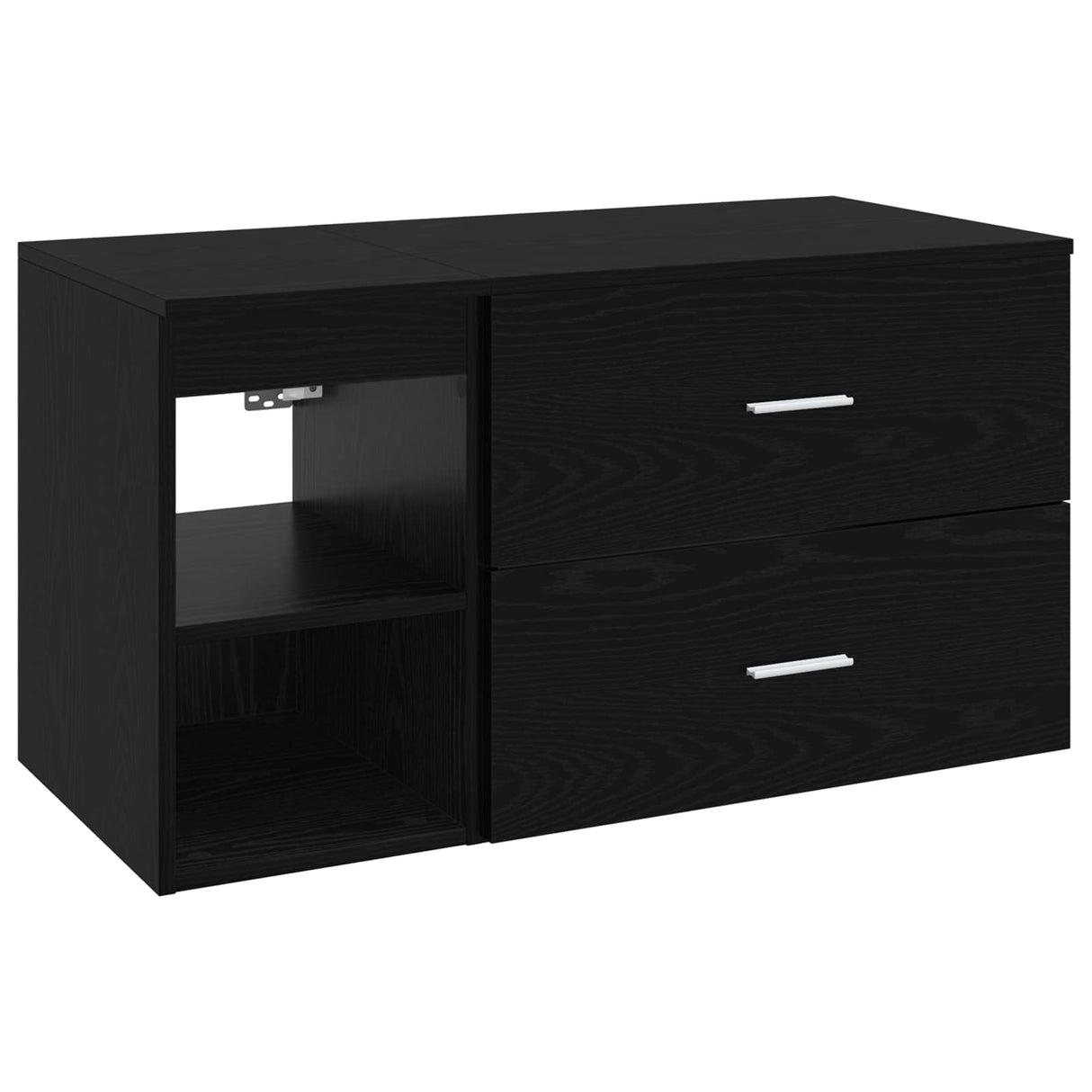 vidaXL Badkamermeubel Set 2 pcs Wit Bewerkt hout