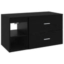 vidaXL Badkamermeubel Set 2 pcs Wit Bewerkt hout