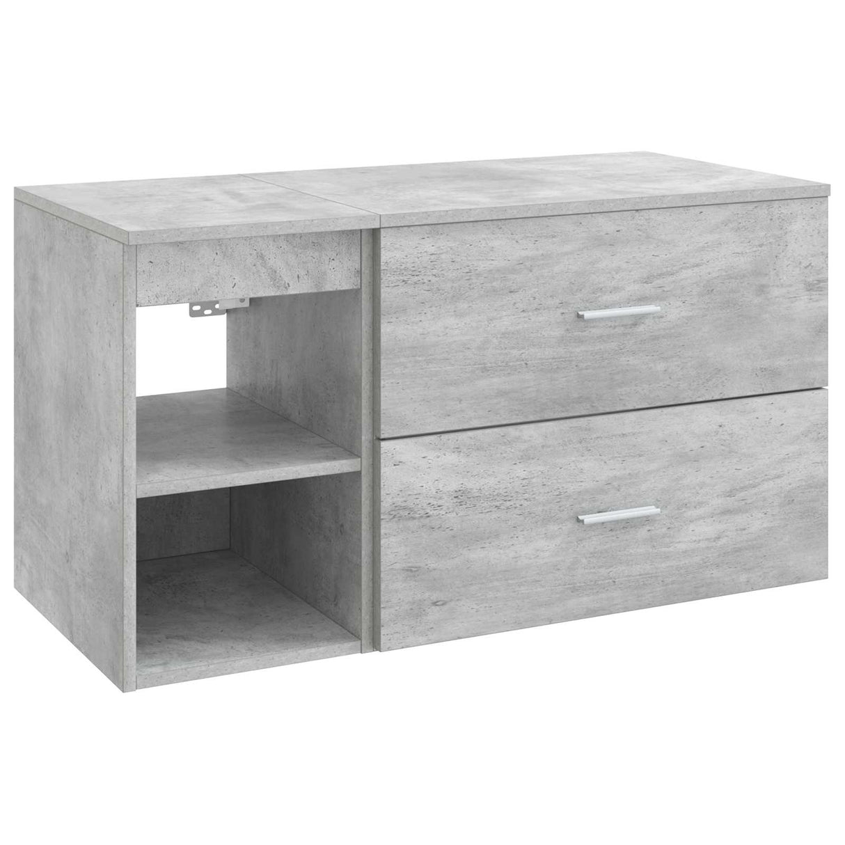 vidaXL Badkamermeubel Set 2 pcs Wit Bewerkt hout